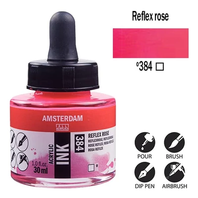 Talens Amsterdam akriltinta, 30 ml - 384, reflex rose