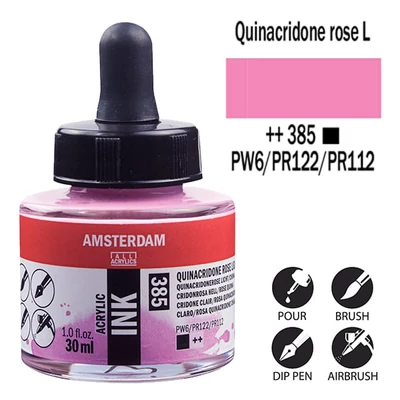 Talens Amsterdam akriltinta, 30 ml - 385, quinacridone rose light