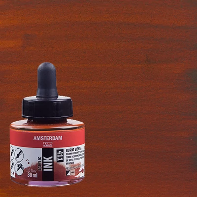 Talens Amsterdam akriltinta, 30 ml - 411, burnt sienna