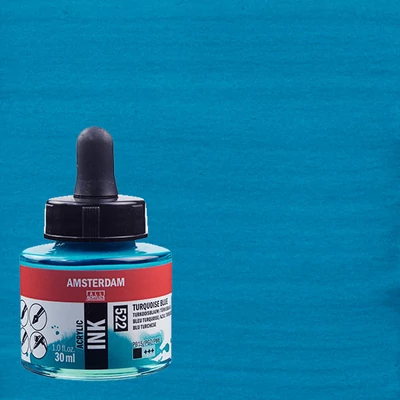 Talens Amsterdam akriltinta, 30 ml - 522, turquoise blue