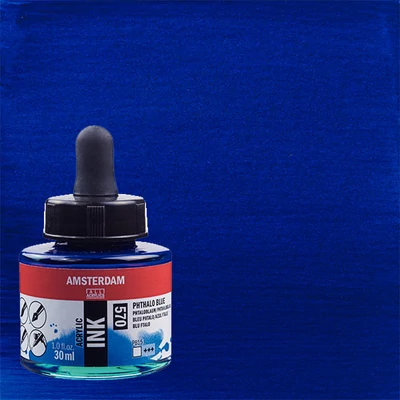 Talens Amsterdam akriltinta, 30 ml - 570, phthalo blue