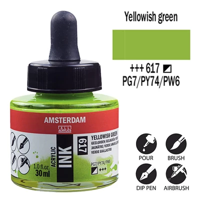 Talens Amsterdam akriltinta, 30 ml - 617, yellowish green