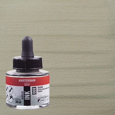 Talens Amsterdam akriltinta, 30 ml - 800, silver