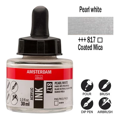 Talens Amsterdam akriltinta, 30 ml - 817, pearl white