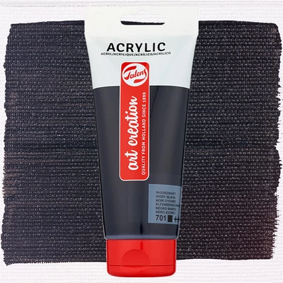 Talens Art Creation akrilfesték, 200 ml - 701, Ivory black