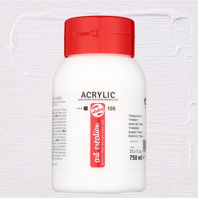 Talens Art Creation akrilfesték, 750 ml - 105, Titanium white