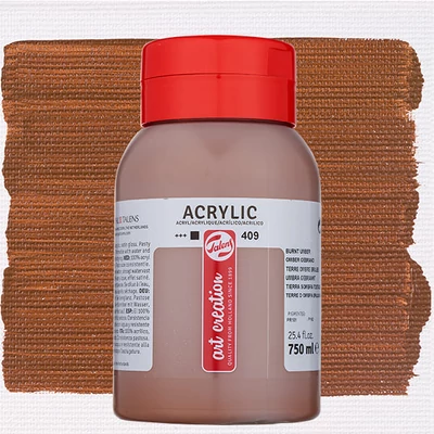 Talens Art Creation akrilfesték, 750 ml - 409, Burnt umber