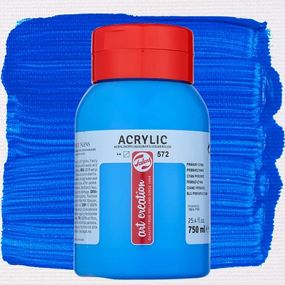 Talens Art Creation akrilfesték, 750 ml - 572, Primary cyan