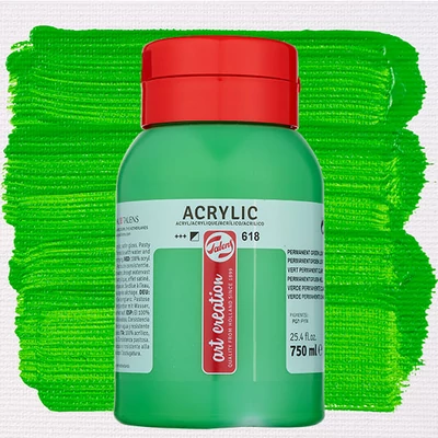Talens Art Creation akrilfesték, 750 ml - 618, Permanent green light