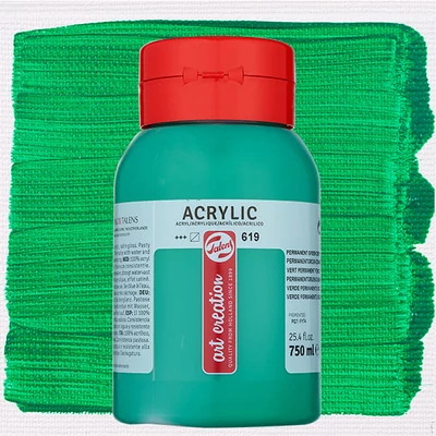 Talens Art Creation akrilfesték, 750 ml - 619, Permanent green deep