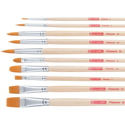 Talens Art Creation Filament ecsetkészlet, szintetikus - vegyes, 10 db