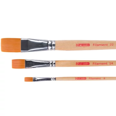 Talens Art Creation Filament ecsetkészlet, szintetikus - lapos, 3 db (8-14-22)