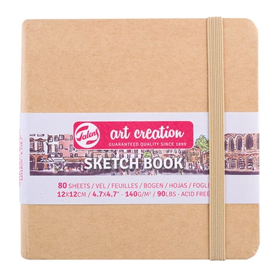 Talens Art Creation Sketch Book rajz- és vázlatfüzet, 140 g, 80 lap - 12x12 cm, nátron papír