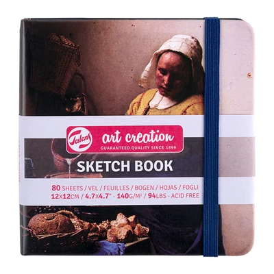 Talens Art Creation Sketch Book rajz- és vázlatfüzet, 140 g, 80 lap - 12x12 cm, The Milkmaid