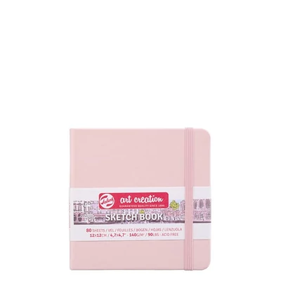 Talens Art Creation Sketch Book rajz- és vázlatfüzet, 140 g, 80 lap - 12x12 cm, pasztell pink