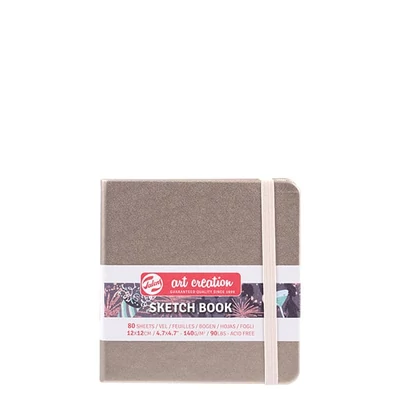 Talens Art Creation Sketch Book rajz- és vázlatfüzet, 140 g, 80 lap - 12x12 cm, pezsgőszín