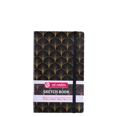 Talens Art Creation Sketch Book rajz- és vázlatfüzet, 140 g, 80 lap - 13x21 cm,  Art Deco
