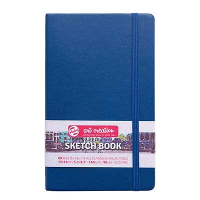 Talens Art Creation Sketch Book rajz- és vázlatfüzet, 140 g, 80 lap - 13x21 cm, tengerészkék