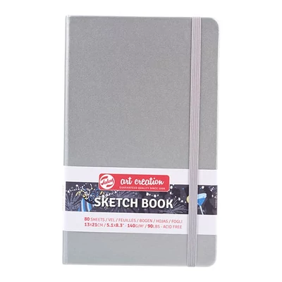 Talens Art Creation Sketch Book rajz- és vázlatfüzet, 140 g, 80 lap - 13x21 cm, ezüst