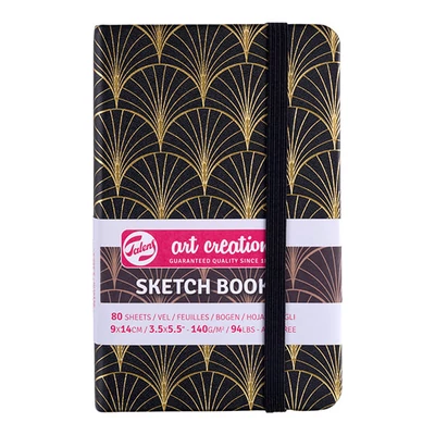 Talens Art Creation Sketch Book rajz- és vázlatfüzet, 140 g, 80 lap - 9x14 cm, Art Deco