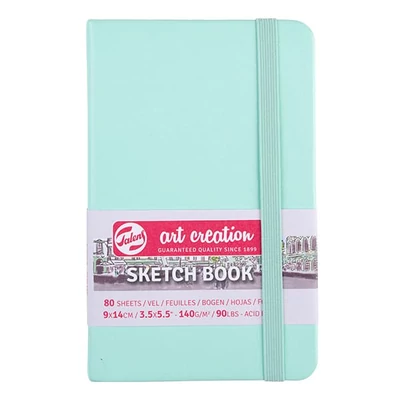 Talens Art Creation Sketch Book rajz- és vázlatfüzet, 140 g, 80 lap - 9x14 cm, menta