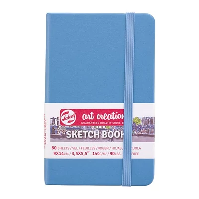 Talens Art Creation Sketch Book rajz- és vázlatfüzet, 140 g, 80 lap - 9x14 cm, világoskék