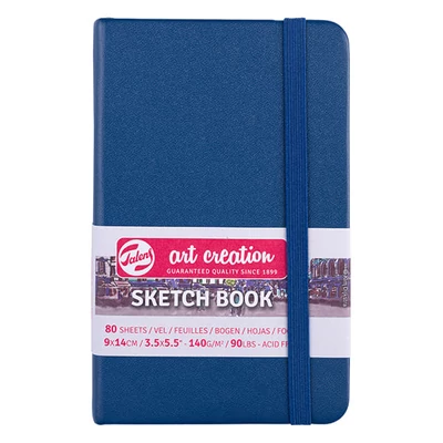 Talens Art Creation Sketch Book rajz- és vázlatfüzet, 140 g, 80 lap - 9x14 cm, tengerészkék