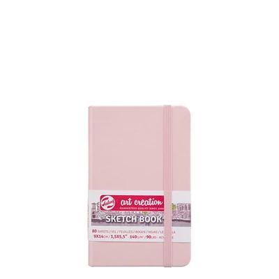Talens Art Creation Sketch Book rajz- és vázlatfüzet, 140 g, 80 lap - 9x14 cm, pasztell pink