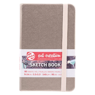 Talens Art Creation Sketch Book rajz- és vázlatfüzet, 140 g, 80 lap - 9x14 cm, pezsgőszín