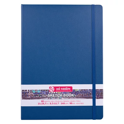 Talens Art Creation Sketch Book rajz- és vázlatfüzet, 140 g, 80 lap - A4, tengerészkék