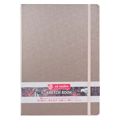 Talens Art Creation Sketch Book rajz- és vázlatfüzet, 140 g, 80 lap - A4, pezsgőszín