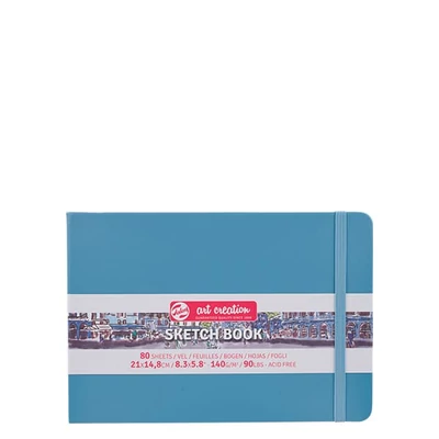 Talens Art Creation Sketch Book rajz- és vázlatfüzet, 140 g, 80 lap - A5 fekvő, világoskék