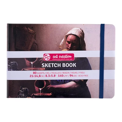 Talens Art Creation Sketch Book rajz- és vázlatfüzet, 140 g, 80 lap - A5 fekvő,  The Milkmaid