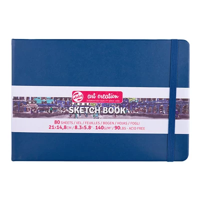 Talens Art Creation Sketch Book rajz- és vázlatfüzet, 140 g, 80 lap - A5 fekvő, tengerészkék