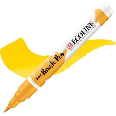 Talens Ecoline Brush Pen akvarell ecsetfilc - 202, deep yellow