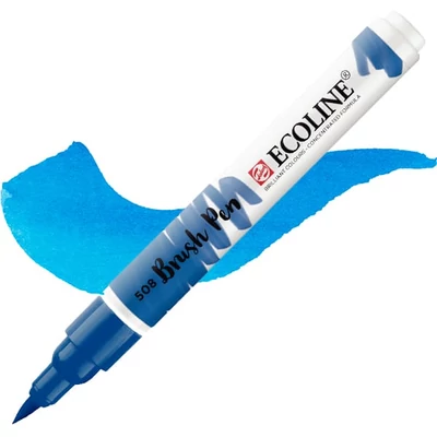 Talens Ecoline Brush Pen akvarell ecsetfilc - 508, prussian blue