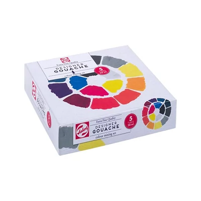 Talens Extra Fine gouache festék készlet - 5x20 ml, mixing set