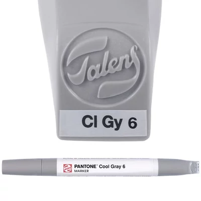 Talens Pantone kétvégű ecsetfilc - cool gray 6