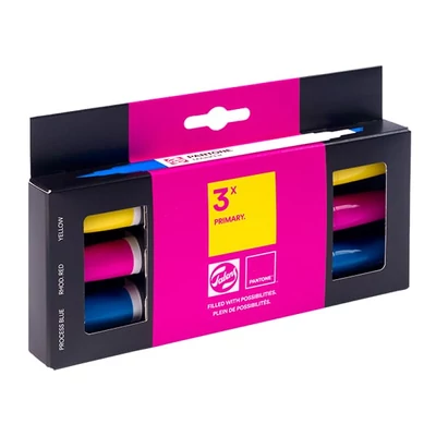 Talens Pantone kétvégű ecsetfilc készlet - 3 db, Primary
