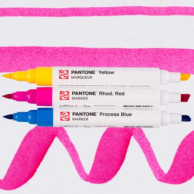 Talens Pantone kétvégű ecsetfilc készlet - 3 db, Primary