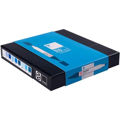 Talens Pantone kétvégű ecsetfilc készlet - 9 db, Blue