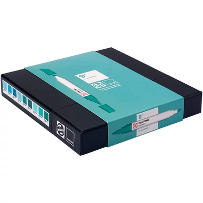 Talens Pantone kétvégű ecsetfilc készlet - 9 db, Blue green