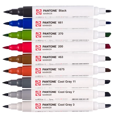 Talens Pantone kétvégű ecsetfilc készlet - 9 db, City