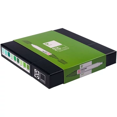 Talens Pantone kétvégű ecsetfilc készlet - 9 db, Green