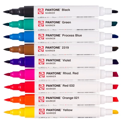 Talens Pantone kétvégű ecsetfilc készlet - 9 db, Primary