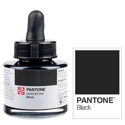 Talens Pantone marker tinta, 30 ml - black