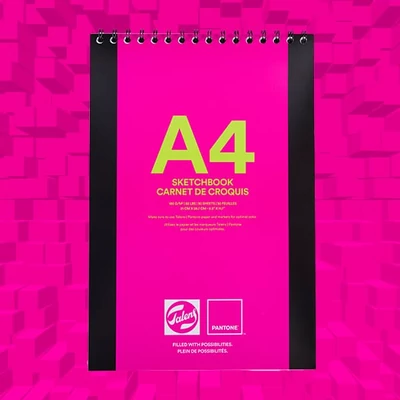 Talens Pantone Sketch Book rajztömb, 180 g - A4, spirálos