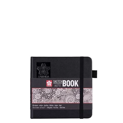 Sakura Sketch/note book jegyzet- és vázlatfüzet, krémszínű papír - 12x12 cm	