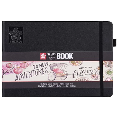 Sakura Sketch/note book jegyzet- és vázlatfüzet, krémszínű papír - A5 fekvő
