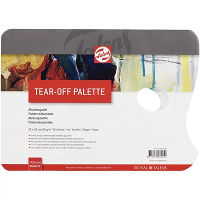 Talens Tear-Off papír festőpaletta tömb, 36 lap - 25x35 cm